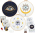 Anidaroel 3 Sets Evil Eye Embroidery Starters Kit for Beginners, Stamped Cross Stitch Kits for Beginners Adults Include Embroidery Cloth, Embroide...