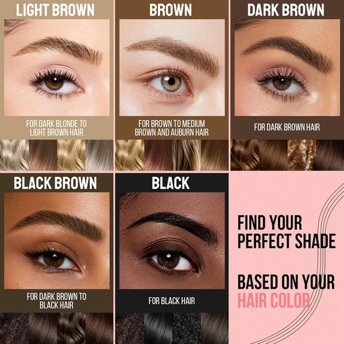 iMethod Microblading Eyebrow Pen - Eyebrow Pencil Magical Upgraded Eye Brow Pencils for Women with 4 Fork Tip & Spoolie Brush for Natural-Looking ...