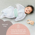 SleepingBaby Zipadee-Zip Snuggle Strap - Wearable Blanket Accessory for Transition Swaddle - One Size, Mint...