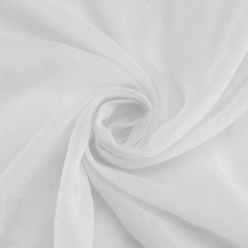 No. 918 Genevieve 2-pack 2-pack Linen Weave Sheer Semi-Sheer Grommet Curtain Panel Pair, 50" x 84", White...