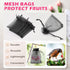 ANZNKU 50 Pack Premium Sheer Organza Bags 3x4 Inch, Small Gift Bags With Drawstring Mesh Bags Candy Bags Jewelry Bags Party Favor Bags (Black)...
