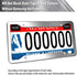 Aootf Stainless Steel License Plate Frames- Heavy Duty Polish Mirror Silver Car Tag Cover with Chrome Screw Caps, 4 Hole 2 Pack Front & Rear Holde...
