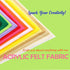 FabricLA Acrylic Felt Sheets for Crafts - Soft Precut 4" X 4" Inches (10cm X 10cm) Felt Squares - Use Felt Fabric Craft Sheets for DIY, Hobby, Cos...