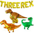 KatchOn Giant Dinosaur Balloons for Birthday Party - 48 Inch, Pack of 4 | Three Rex Party Decorations | Dinosaur Birthday Decorations...