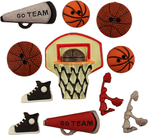 Buttons Galore 50+ Assorted Sports Buttons for Sewing & Crafts - Set of 6 Button Packs...