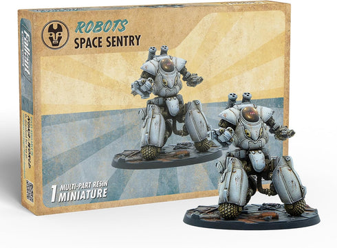 Modiphius Entertainment: Fallout: Wasteland Warfare - Robots: Space Sentry - 1 Figure, 32mm Unpainted Resin Miniatures, Tabletop RPG, Nuka World W...