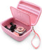 CASEMATIX Camera Travel Case Compatible with PROGRACE, Ourlife, Dragon Touch and More Waterproof Toy Camera Video Recorders - Pink Case for Toy Ac...