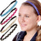 Hipsy Women's Adjustable NO SLIP Bling Glitter Headband Mixed Pack (Multiple Colors Sparkling Jewels 5pk)...