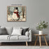 Posterizer 1 pcs-cute snowman in snowy wintery nature 5-Holiday Poster Collection-Landscape & Nature Art-Living Room Bedroom Decor- unframed wall ...