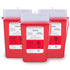 Sharps Container for Home Use and Professional 1 Quart (3-Pack) by Alcedo | Biohazard Needle and Syringe Disposal | Small Portable Container for T...