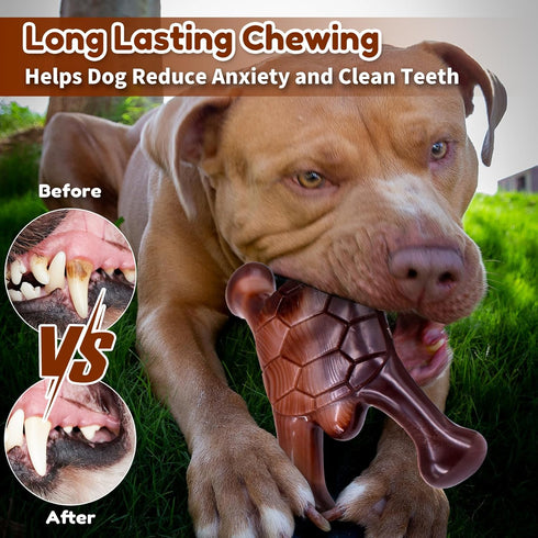 Dog Chew Toys for Aggressive Chewers, Heavy Duty Dog Toy, Real Bacon Flavored, Dog Toys for Aggressive Chewers, Dog Toys for Medium Large Dogs, To...