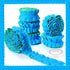 60 ft Ruffled Bulletin Board Borders Decoration Non Woven Fabric Bulletin Board Ocean Trim Blue Green Bulletin Board Border Poster Board Decoratio...