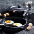 4'' Round+Square Egg Rings Set with Silicone Handle, Stainless Steel Egg Cooking Rings?Nonstick?For Frying Eggs and Egg Mcmuffins, Egg Mold For Br...