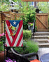 Garden Flags for Outside, Spring Summer Garden Flag for Garden & Porch Decor, Puerto Rico Flag and Frog Yard Flags for Outside 12x18 Inch Double S...