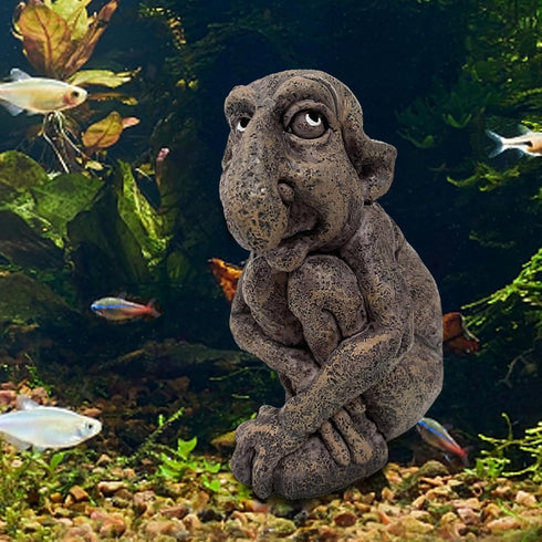 Gothic Resin Statue - Fish Tank Decoration, 5-Inch Height - Spooky Gothic Ornament for Aquariums - Unique Gothic Home Decor...