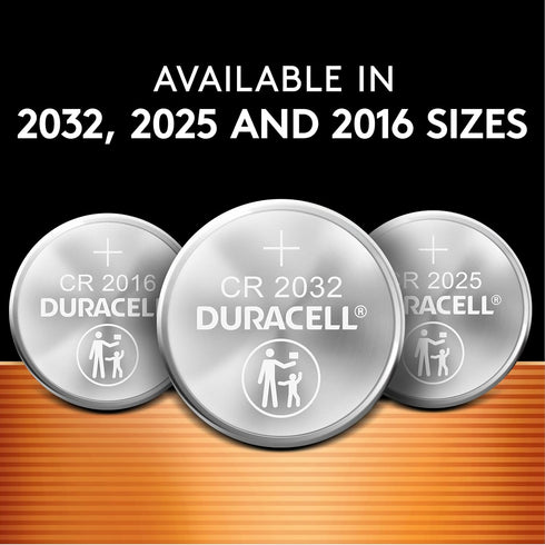 Duracell CR2025 3V Lithium Battery, Child Safety Features, 2 Count Pack, Lithium Coin Battery for Key Fob, Car Remote, Glucose Monitor, CR Lithium...