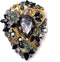 LAXPICOL Women's Vintage Austrian Crystal Elegant Flower Teardrop Brooch Gold Tone...