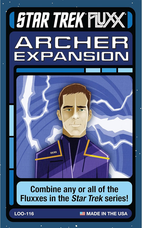 Looney Labs Star Trek Fluxx: Archer Expansion – 2-6 Players – Card Games for Family – 5-30 Mins of Gameplay – Games for Family Game Night – Card G...