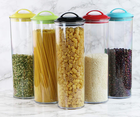 Calypso Basics by Reston Lloyd Acrylic Storage Canisters, Spaghetti, Turquoise...