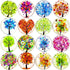 Aligle 16pcs Beautiful Glass Refrigerator Magnets Fridge Stickers Funny for Office Cabinets Whiteboards Decorative Photo Abstract (Tree of Life)...