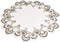 Cocoa, Earth Tones Jacquard Peacock Tail Lace Doily, Placemat, Table Centerpiece, Table Topper (23 Inch Round)...