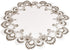 Cocoa, Earth Tones Jacquard Peacock Tail Lace Doily, Placemat, Table Centerpiece, Table Topper (23 Inch Round)...