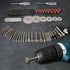 76PCS 1/8inch Shank Power Rotary Tool Accessories Kit for Dremel- includes 45PCS Rotary Cutting Wheels Tool Kit, 20PCS Stone Carving Set Diamond B...