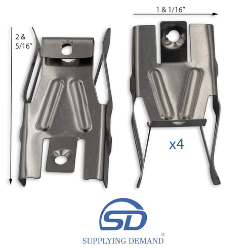 Supplying Demand 330031 5303935058 4 Pack Electric Range Top Burner Receptacle and Wire Replacement Kit...
