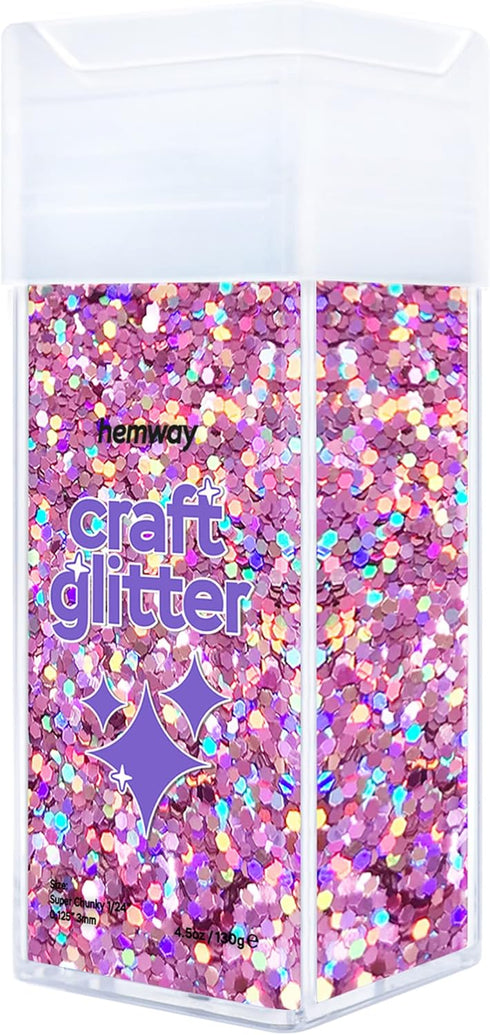 Hemway Craft Glitter Shaker 110g / 3.9oz Glitter for Arts, Crafts, Resin, Tumblers, Nails, Painting, Decoration, Festival, Cosmetic, Body - Super ...