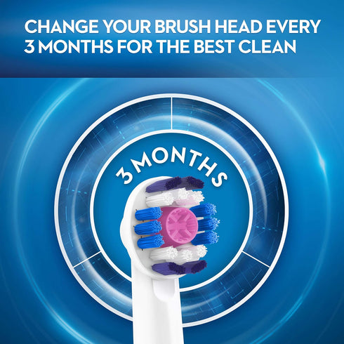 Oral-B 3D White Electric Toothbrush Replacement Brush Heads Refill, 3 Count...