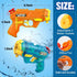 Water Guns for Kids, 2 Pack Squirt Guns Water Blaster 200CC Capacity Water Pistol Toys for Boys Girls Toddlers, Ideal Summer Gifts for Swimming Po...