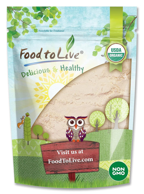 Food to Live - Organic Coconut Flour, 8 Ounces - Non-GMO, Kosher, Raw, Vegan, Unsweetened, Unrefined, Unsulfured Fine Powder, Bulk, Great for Baki...