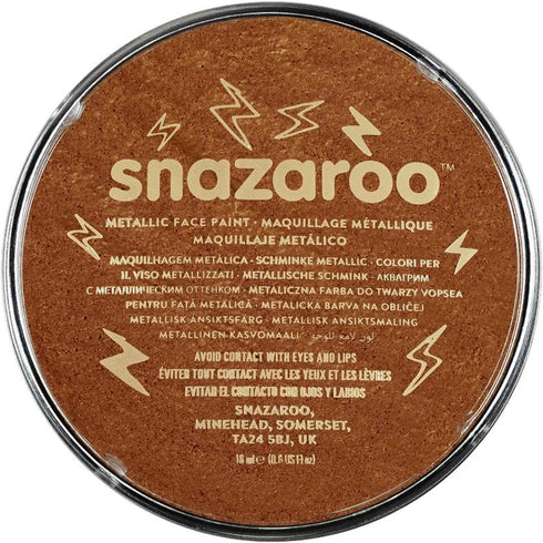 Snazaroo Metallic Face and Body Paint, 18.8g (0.66-oz) Pot, Copper...
