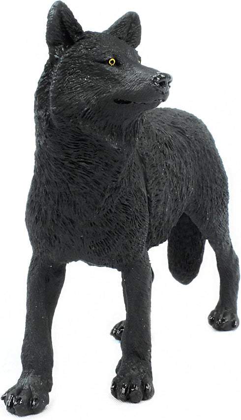 Safari Ltd. Black Wolf Figurine - Realistic 5.3" Figure - Educational Toy for Boys, Girls, and Kids Ages 1+...