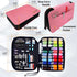 Easy-to-Use Pink Sewing Kit for Girls, Teens, Moms, and Kids - Beginner Hand Sewing Kit for Clothing Repairs. includes Basic Needles, Thread, and ...
