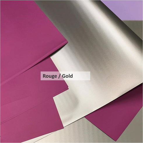 JOY WRAPS 20 Sheets PREMIUM Double Sided Dual Colors Gold Metallic Waterproof Floral Wrapping Paper for Bouquets, Florist Supplies, DIY Crafts, 19...