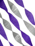 Purple and Silver Metallic Crepe Paper Color Streamers, 4 Rolls Total, Made in USA...