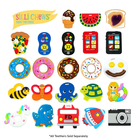 Cell Phone Teether | Cute Baby Teether Black | Kids Pretend Play Toy Fake Phone for Babies | Mobile Telephone Silicone Teething Toy | Infant Pain ...