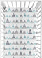 Navy Blue, Aqua and Grey Aztec Baby or Toddler Fitted Crib Sheet for Mountains Collection by Sweet Jojo Designs...