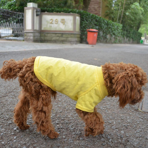 Lovelonglong Pet Clothing Dog Costumes Basic Blank T-Shirt Tee Shirts for Small Dogs Yellow S...