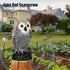 SolisConvene Fake Owl Garden Statue Fake, Owl Scarecrow Sculpture to Frighten Birds, Plastic Owls Devices to Scare Birds Away for Outdoor Decor,Ho...