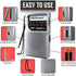 PowerBear Portable Radio | AM/FM, 2AA Battery Operated with Long Range Reception for Indoor, Outdoor & Emergency Use | Radio with Speaker & Headph...