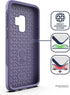 Encased Galaxy S9 Tough Case Purple, Ultra Durable Full Body Protective Cover (Heavy Duty Military Grade) Samsung S9 Phone (Rebel Series)...