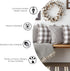 DII Decorative Square Throw Pillow Cover Collection Cotton, Machine Washable, Hidden Zipper, 18x18, Gray Assorted, 4 Piece...