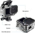 Skeleton Housing Case Side Open Housing Protective Case with Aluminum USB Pass Through Side Door Cover for GoPro Hero 9 10 11 12 Black - Charging ...