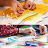 5 Pcs Quilting Ruler and Templates 10.24 Inches Waves Ruler Acrylic Quilting Templates for Machine Quilting Free Motion Quilting Stencils Waveleng...