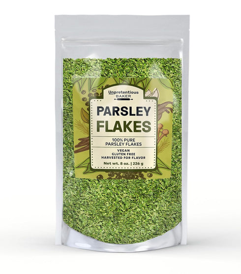 Unpretentious Parsley Flakes, (8 oz), Culinary Staple, Non-GMO, Bulk Size...