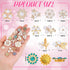360 Pcs Rhinestone Buttons Flower Buttons Sets, DIY Flat Back Flower Rhinestone Buttons, Faux Pearl Embellishments Buttons Crystal Glass Beads for...