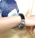 4Pcs Women Men Scrunchie Elastic Braided Solo Loop Stretchy Straps Nylon SportBand Wristband For Inspire 3 2 HR Ace 3 2 Bands (Medium, Black+Grey+...