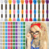 Willbond 162 Pieces Hair Accessory Set - 12 Braiding Strings and 150 Metal Cuffs in Colorful Designs, Hair Wrap String Kits for Braids, Thread Rop...